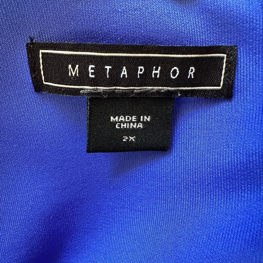 Metaphor Blue Dress Plus Size Size 2X - Picture 6 of 7